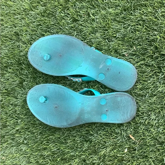 Blue Casual Sandals with Cushioned Footbed - Picture 5 of 5